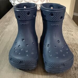 CROCS Kids Navy Rain Boots